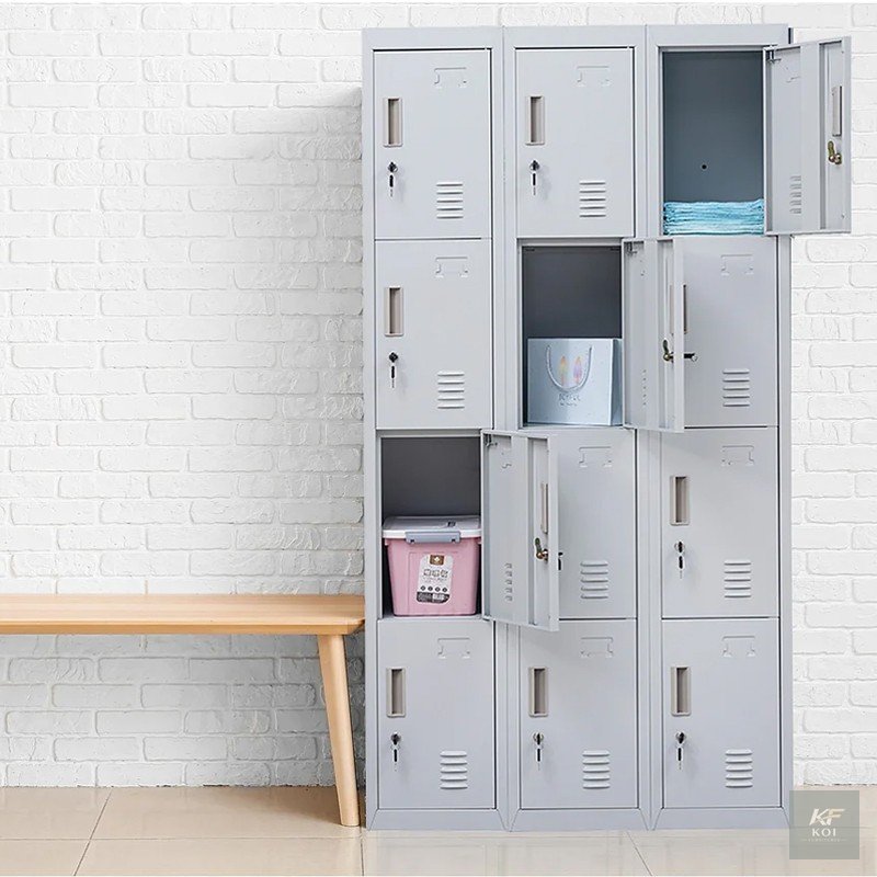 12 Lockers Modern Office Filing Cabinet
