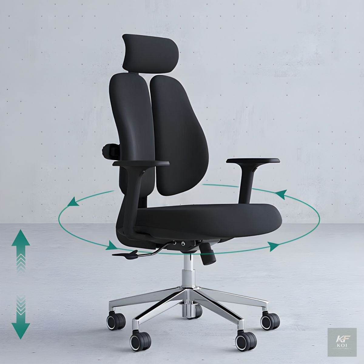 Black Dual Back Orthopedic Office Chair for sale in Nairobi, Black Dual Back Orthopedic Office Chair for sale in Embakasi, Black Dual Back Orthopedic Office Chair for sale in Westlands, Black Dual Bac