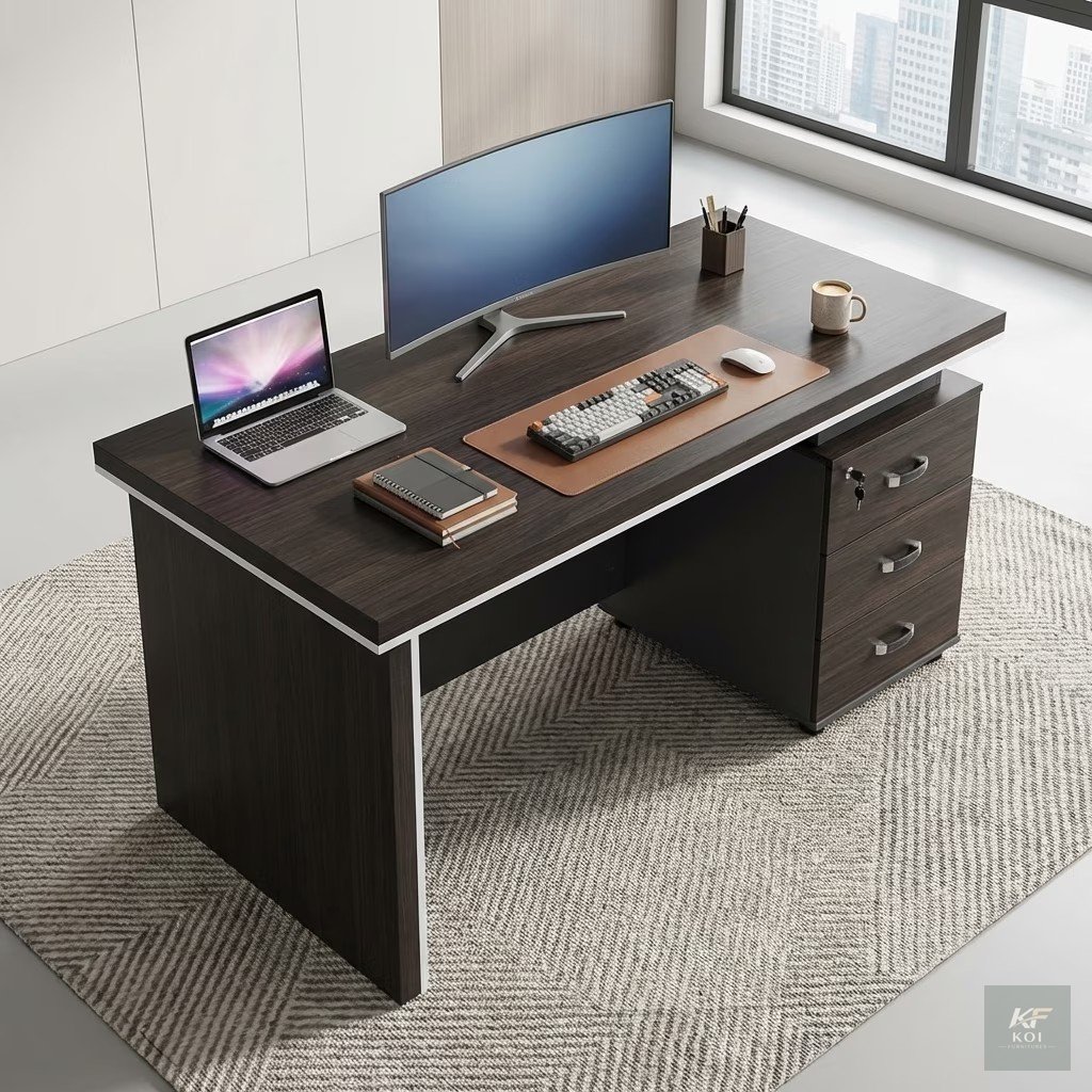 1.2M Modern Wooden Advanced Office Desk, 1.2M office desk, modern wooden office desk, advanced office desk, executive office desk, office desk, modern office desk, wooden office table, office workstat