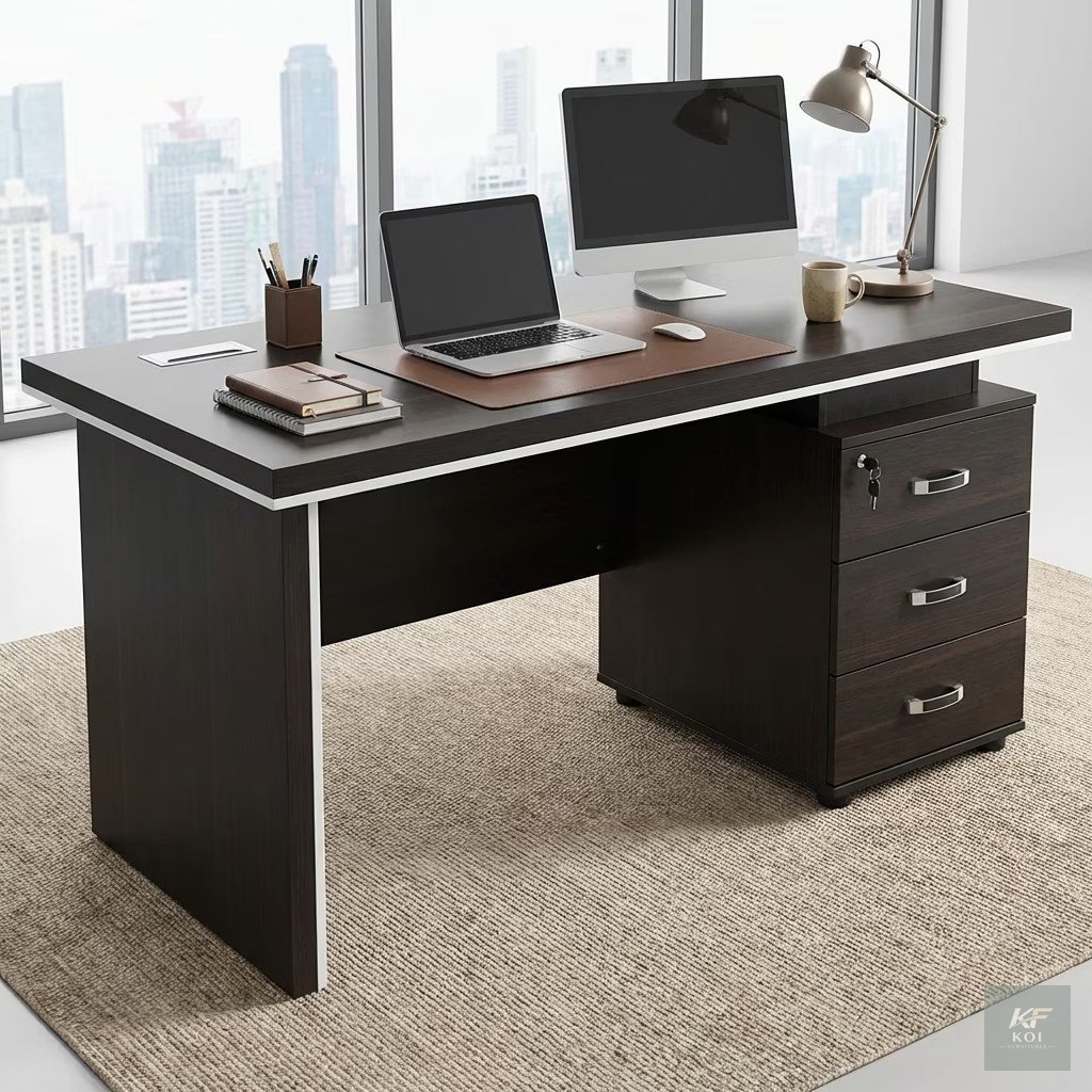1.2M Modern Wooden Advanced Office Desk, 1.2M office desk, modern wooden office desk, advanced office desk, executive office desk, office desk, modern office desk, wooden office table, office workstat