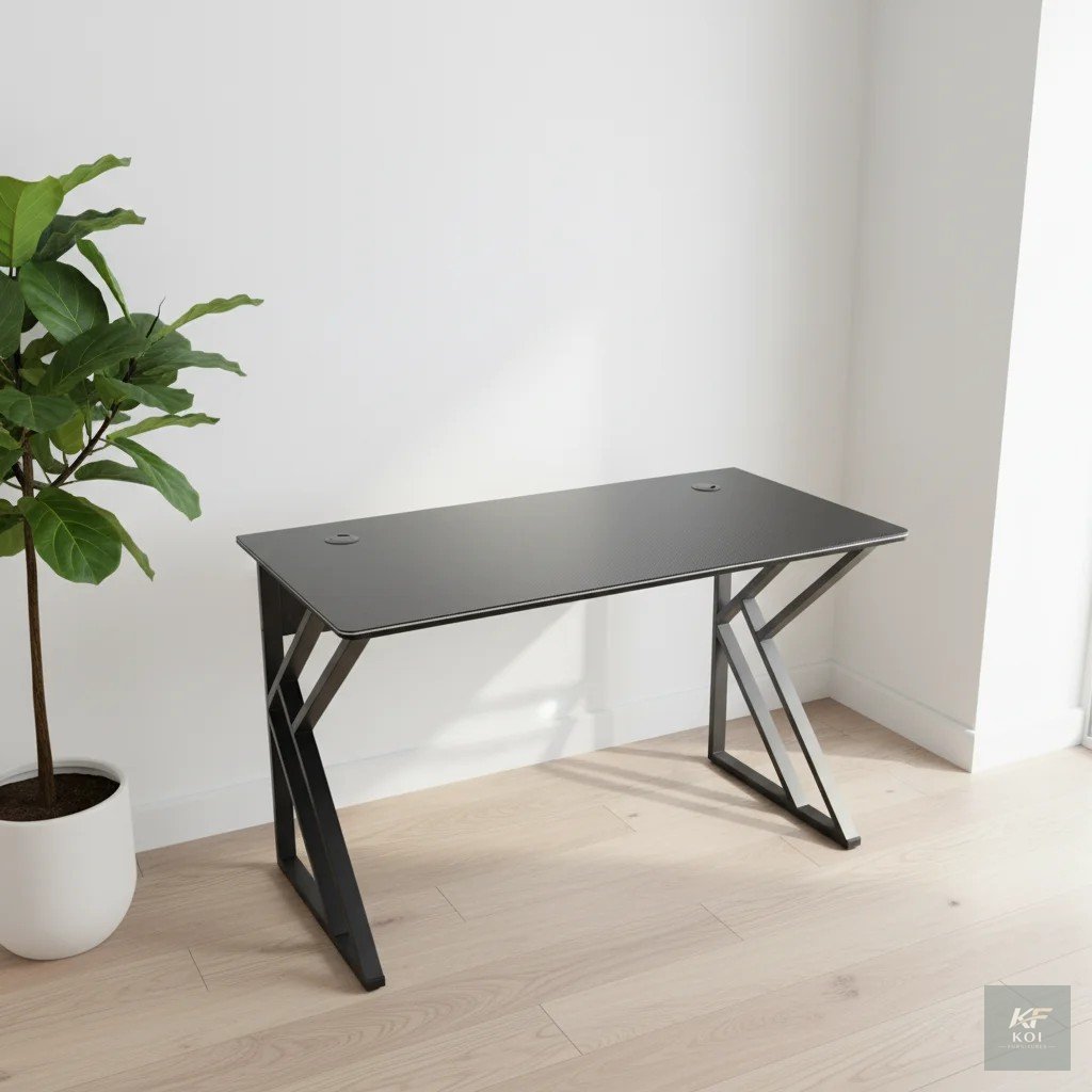 1.2M black gaming desk, black gaming desk, 1.2M gaming desk, gaming computer desk, gamer desk, RGB gaming desk, PC gaming desk, gaming workstation, gaming table, computer gaming table, home office gam