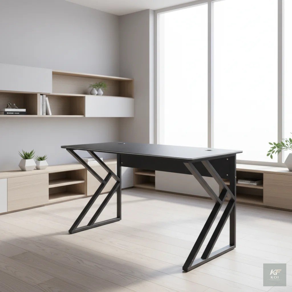 1.2M black gaming desk, black gaming desk, 1.2M gaming desk, gaming computer desk, gamer desk, RGB gaming desk, PC gaming desk, gaming workstation, gaming table, computer gaming table, home office gam