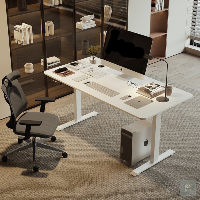 1.4M modern standing desk, 1.4M standing desk, modern standing desk, height adjustable standing desk, electric standing desk, sit-stand desk, adjustable office desk, standing office desk, ergonomic st