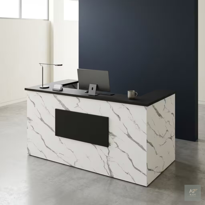 1.8M Front Desk Reception Counter, 1.8M reception counter, front desk reception counter, reception desk, modern reception desk, office reception counter, front office desk, receptionist desk, receptio