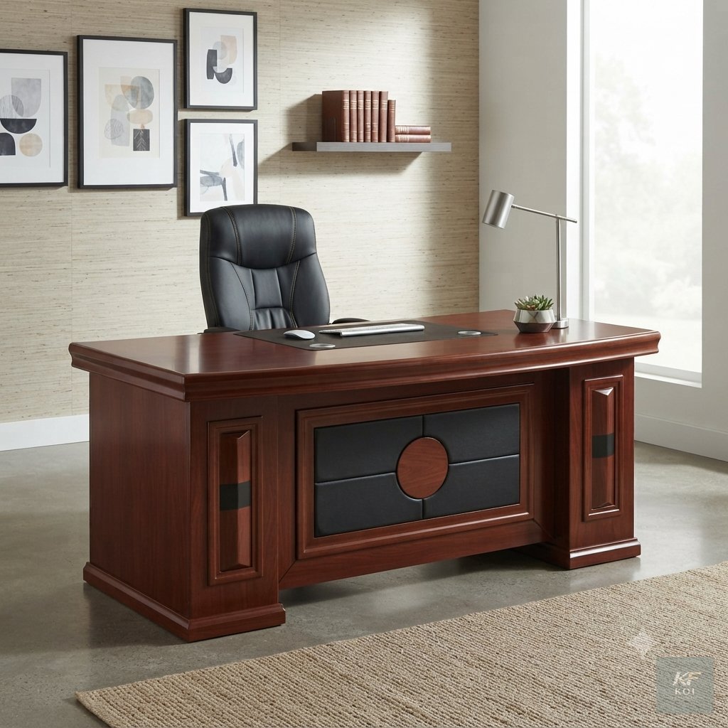 1.8M Mahogany Executive Office Desk, 1.8-meter mahogany executive office desk, 180cm mahogany executive desk, mahogany executive office desk, executive office desk, mahogany office desk, executive off