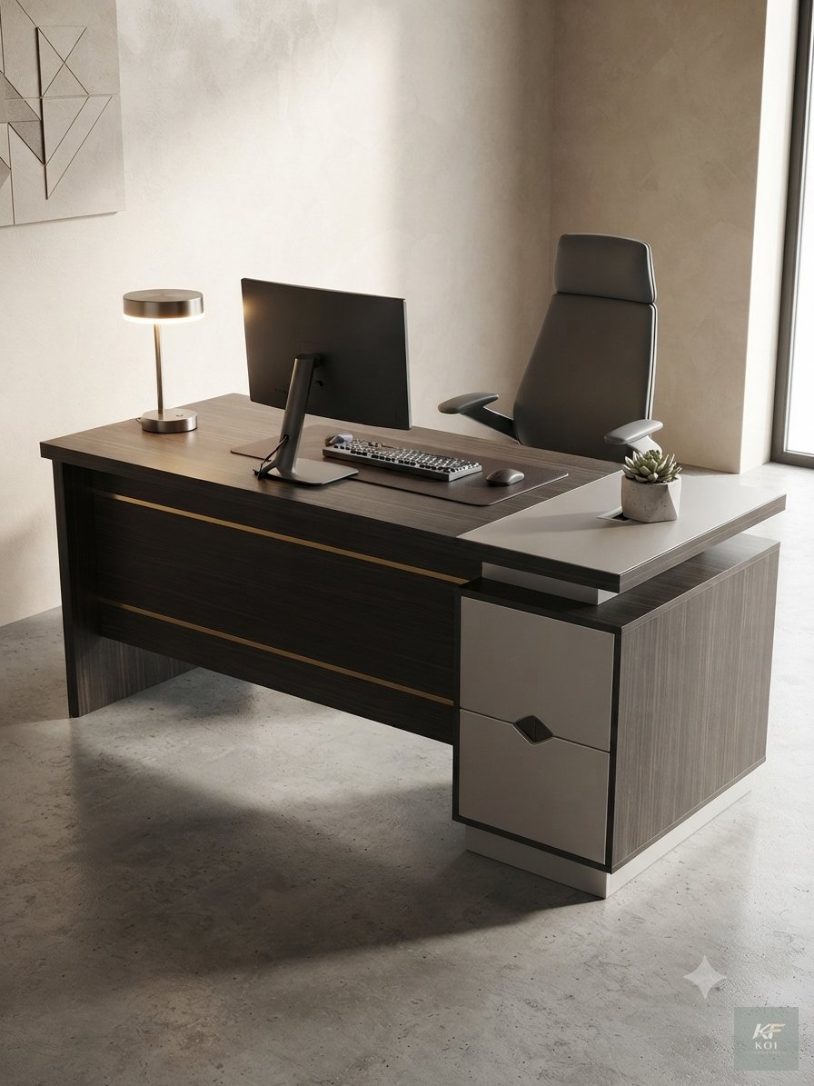1.8M Modern Executive Office Desk, 1.8-meter modern executive office desk, 180cm executive office desk, modern executive office desk, executive office desk, executive office table, executive workstati
