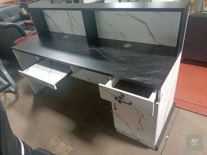 1.8M Front Desk Reception Counter, 1.8M reception counter, front desk reception counter, reception desk, modern reception desk, office reception counter, front office desk, receptionist desk, receptio