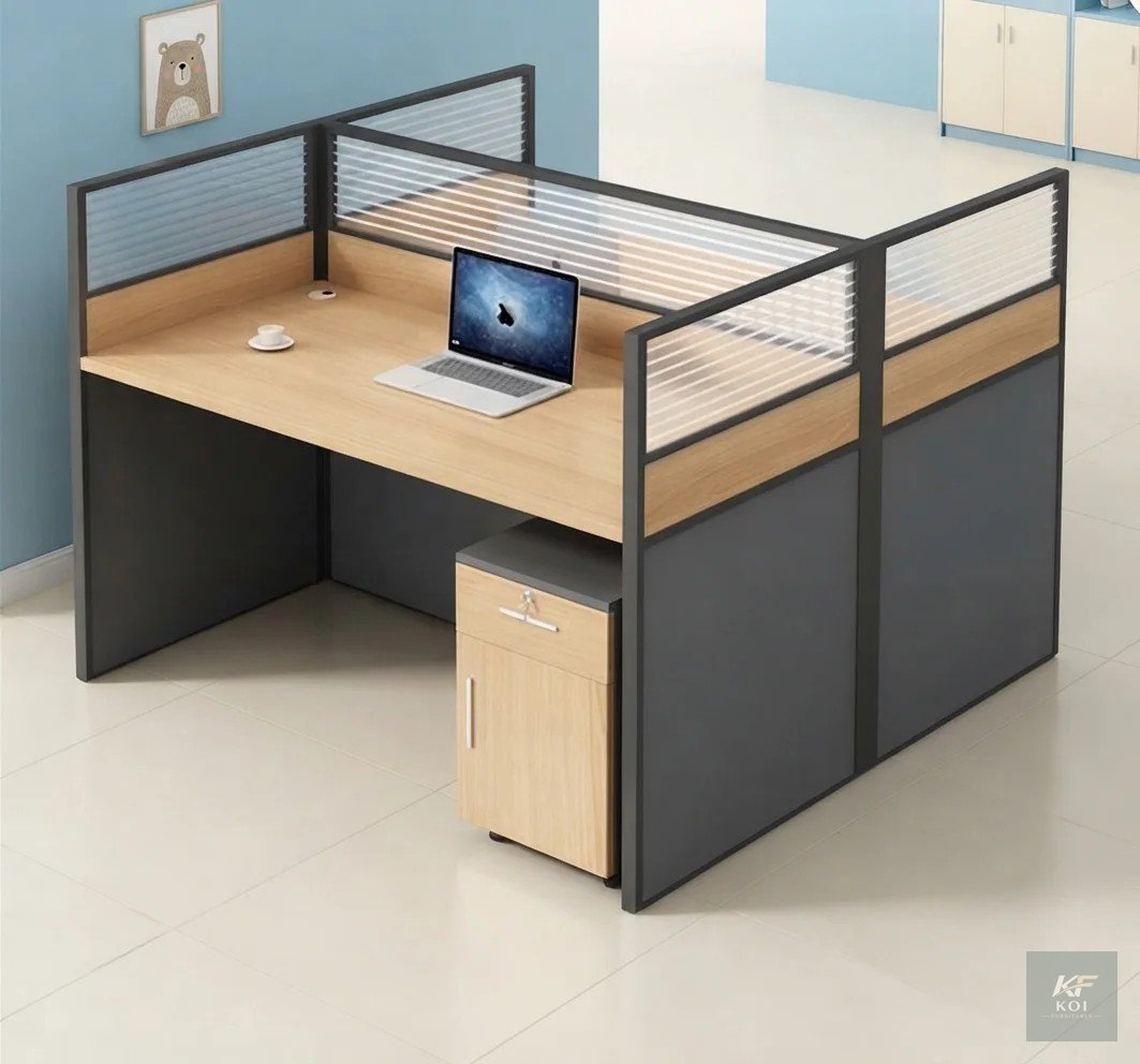 2-way modular office workstation, 2 person office workstation, two-way office workstation, modular office workstation, 2-seater office workstation, shared office workstation, office workstation desk,