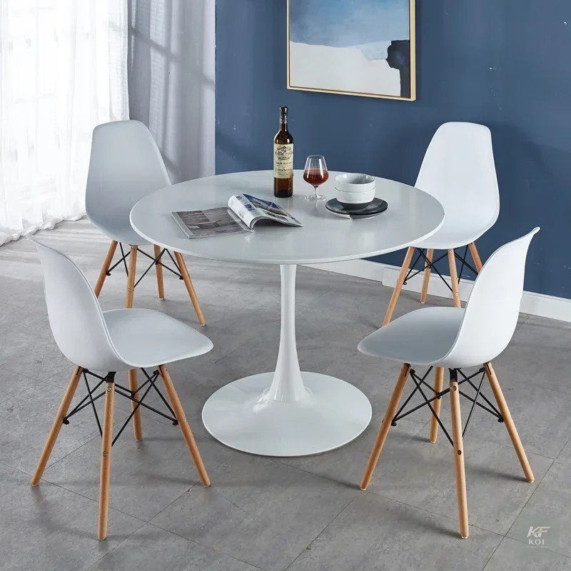 4-Seater Eames Dining Table, 4 seater dining table, Eames dining table, Eames dining set, dining table with 4 chairs, modern dining table, Scandinavian dining table, contemporary dining set, minimalis