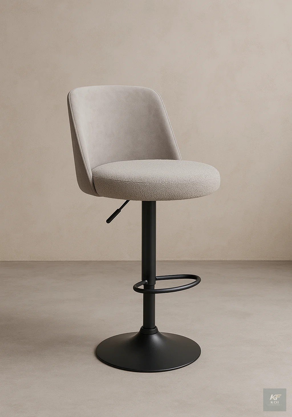 Bayside Highland Gas-Lift Adjustable Stool, Bayside Highland stool, gas-lift adjustable stool, adjustable bar stool, gas lift bar stool, height adjustable stool, swivel bar stool, ergonomic bar stool,