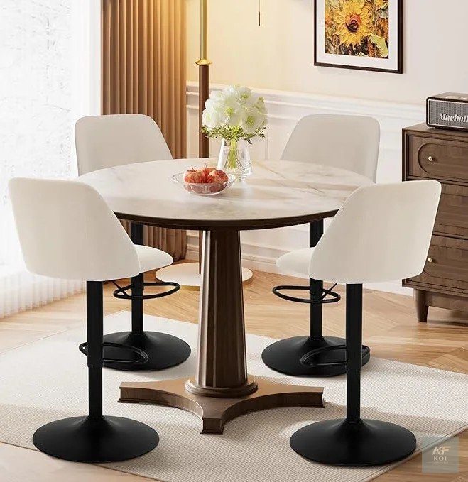 Bayside Highland Gas-Lift Adjustable Stool, Bayside Highland stool, gas-lift adjustable stool, adjustable bar stool, gas lift bar stool, height adjustable stool, swivel bar stool, ergonomic bar stool,