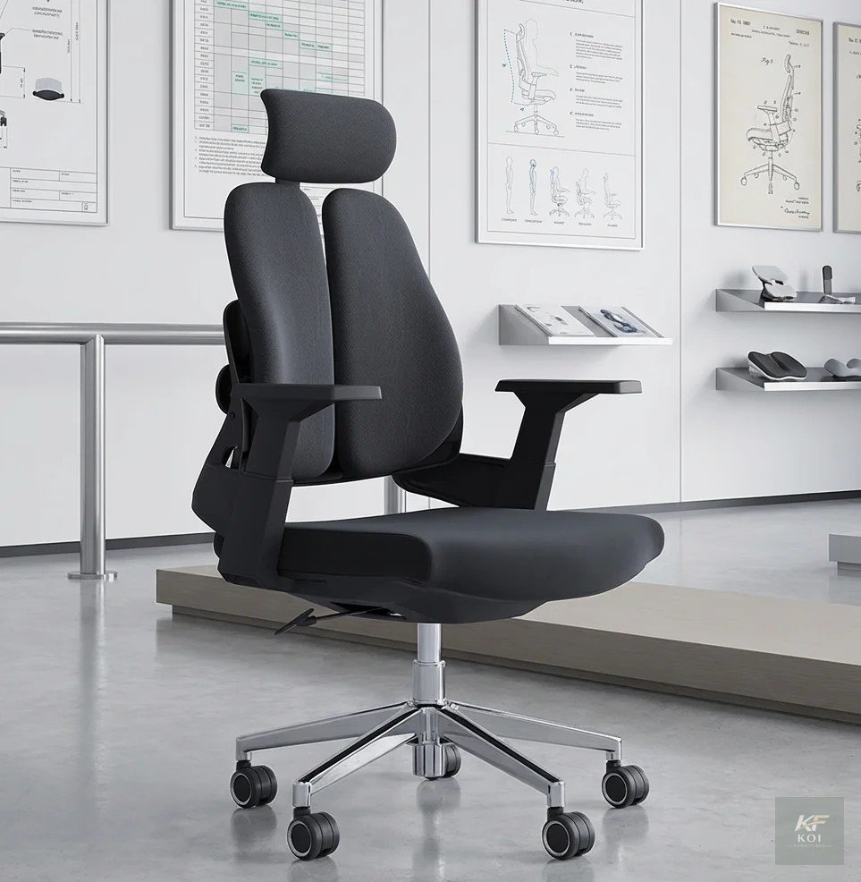 Dual-Back Orthopedic Office Chair 2