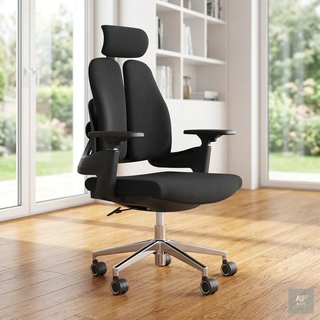 Dual-Back Orthopedic Office Chair 6
