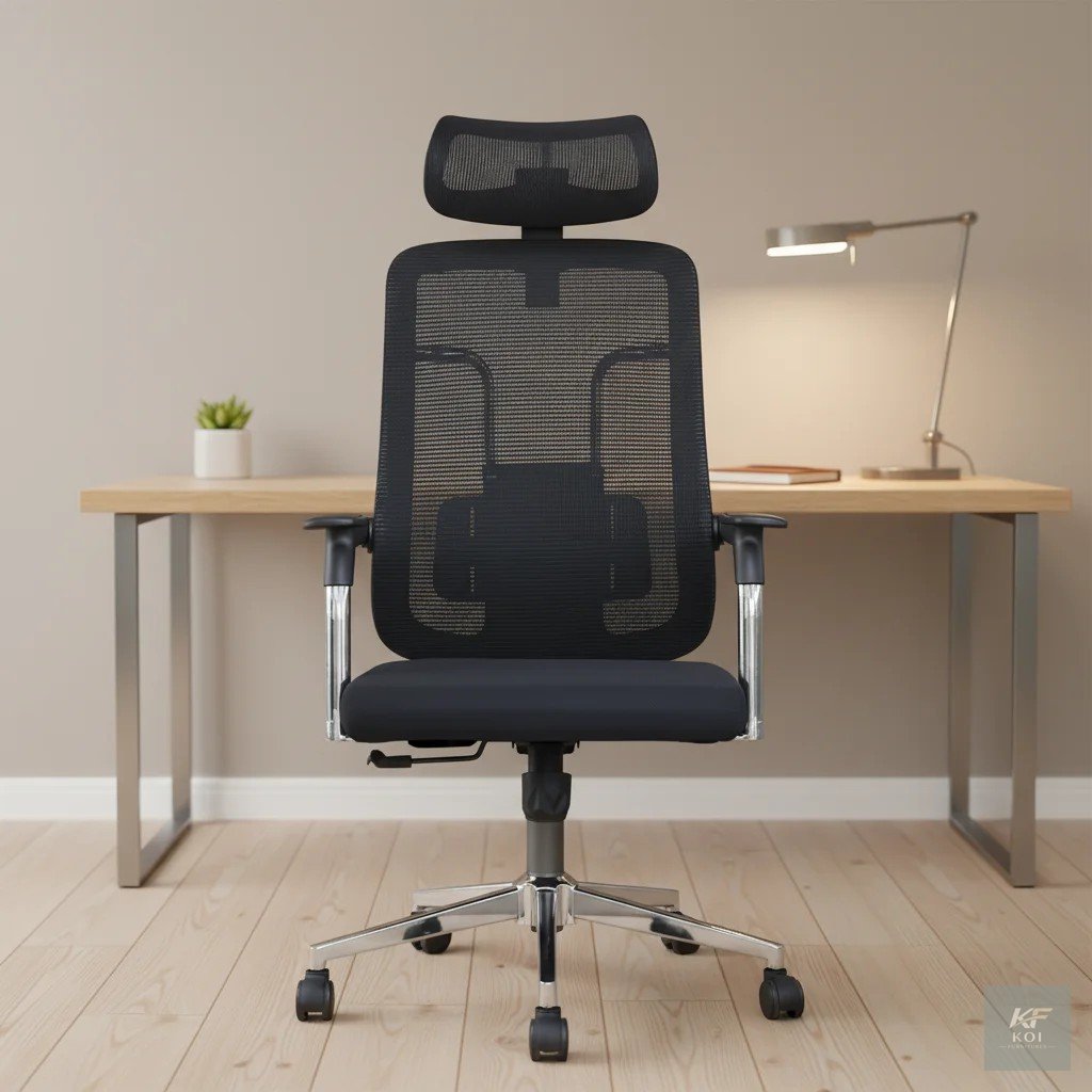 KF1P2 Black Ergonomic Office Chair, KF1P2 ergonomic office chair, KF1P2 office chair, black ergonomic office chair, ergonomic office chair, black office chair, executive office chair, task office chai