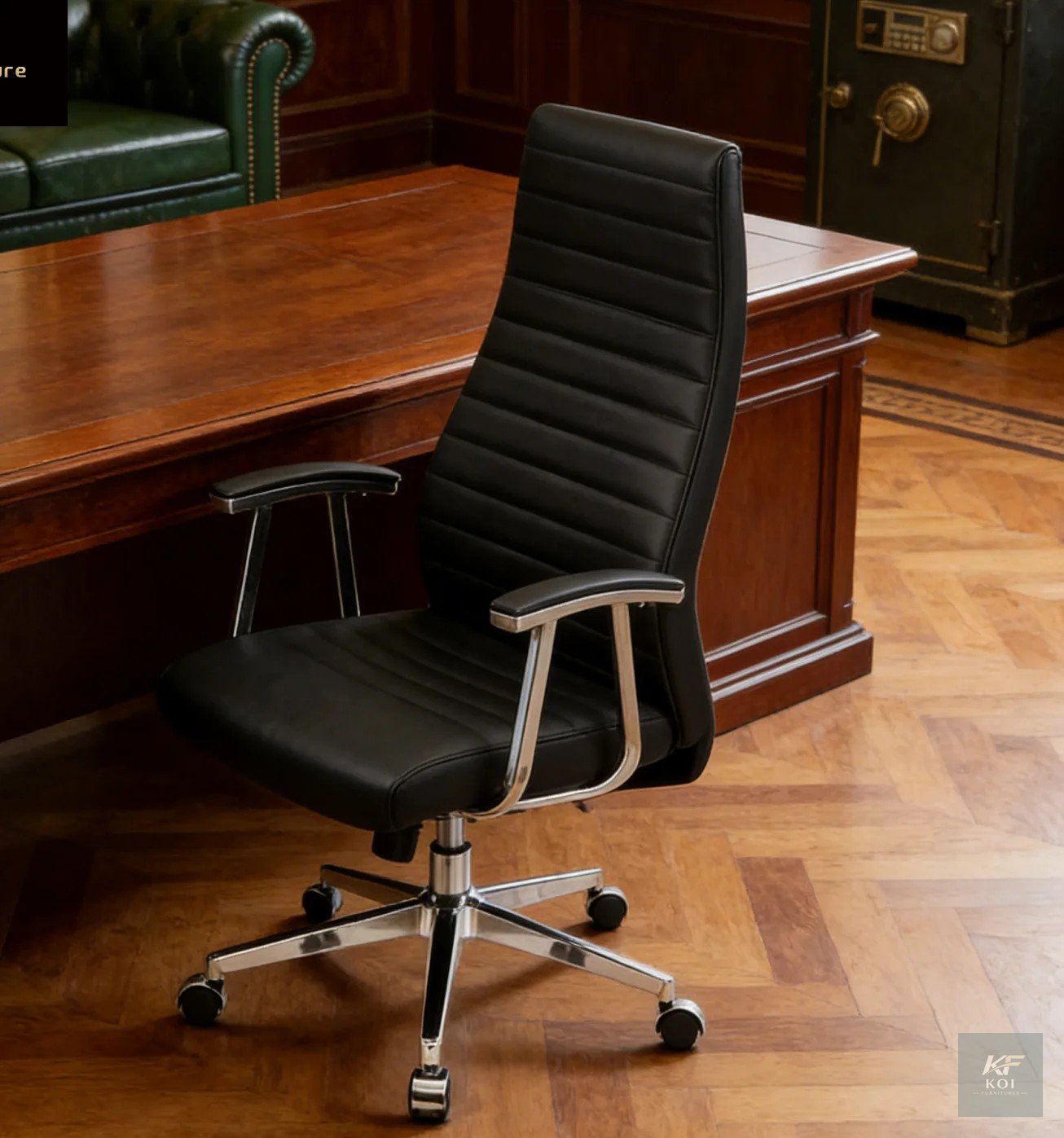 Leather Boss Executive Office Chair, boss executive office chair, leather executive office chair, executive office chair, luxury office chair, premium leather office chair, high-back executive chair,