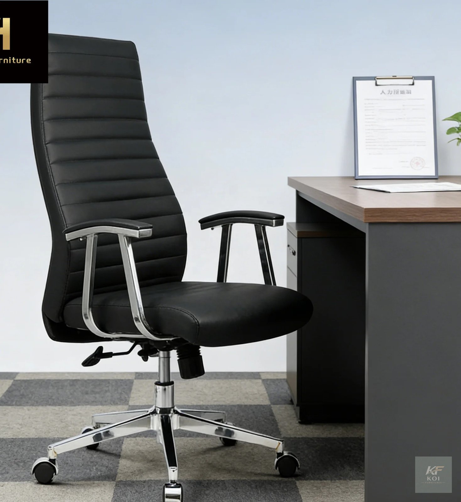 Leather Boss Executive Office Chair, boss executive office chair, leather executive office chair, executive office chair, luxury office chair, premium leather office chair, high-back executive chair,