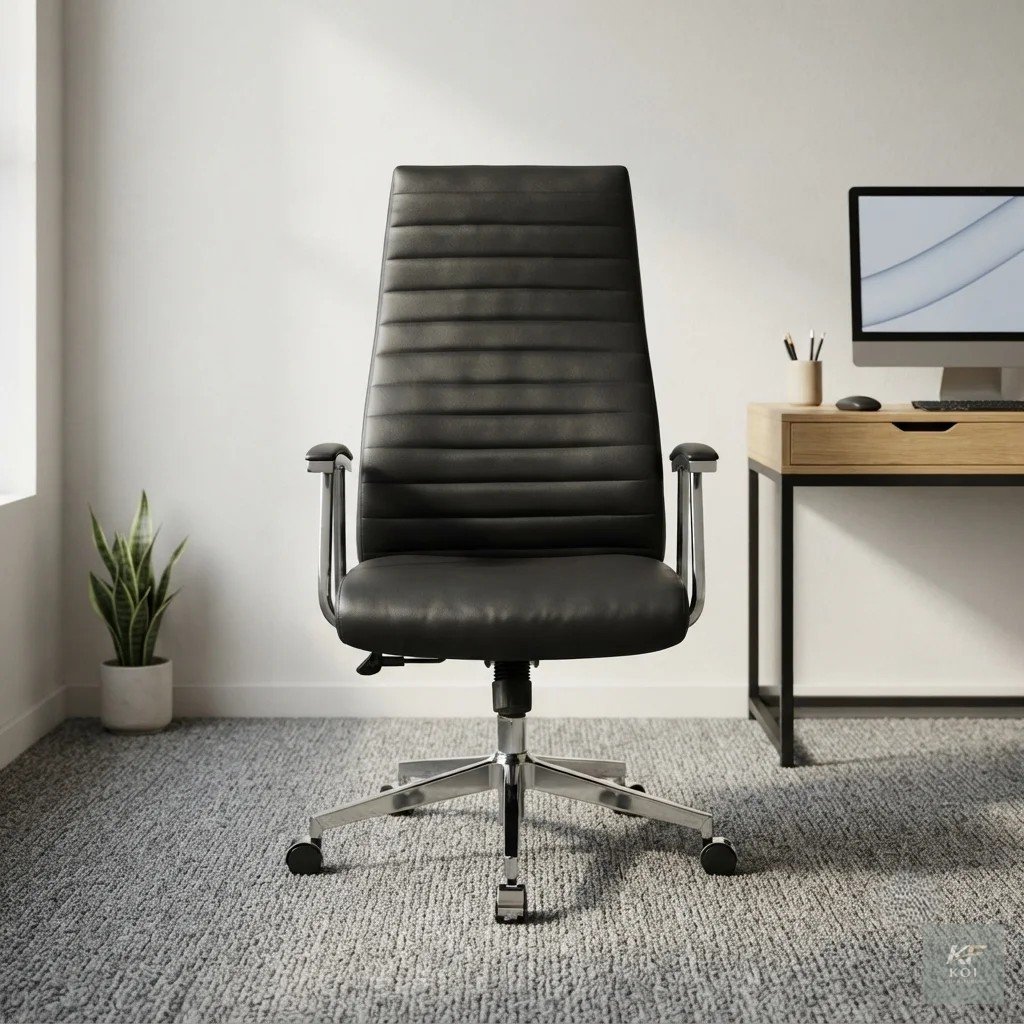 Leather Boss Executive Office Chair, boss executive office chair, leather executive office chair, executive office chair, luxury office chair, premium leather office chair, high-back executive chair,