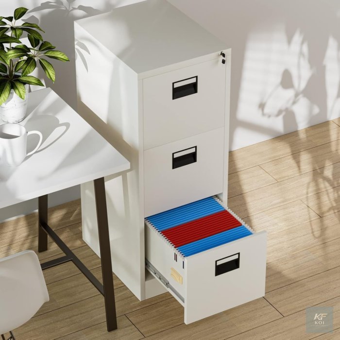 Modern Steel Storage Cabinet with Locking Drawer, steel storage cabinet, modern storage cabinet, metal storage cabinet, office storage cabinet, locking drawer cabinet, lockable steel cabinet, office f
