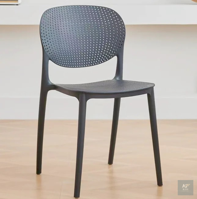 Modern black dining chair, black dining chair, modern dining chair, contemporary dining chair, stylish dining chair, upholstered dining chair, cushioned dining chair, padded dining chair, comfortable
