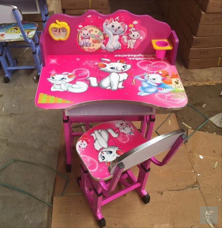 Pink Adjustable Kids Study Table & Chair, pink kids study table and chair, adjustable kids study desk, kids study table and chair set, ergonomic kids desk and chair, children's study table, kids study