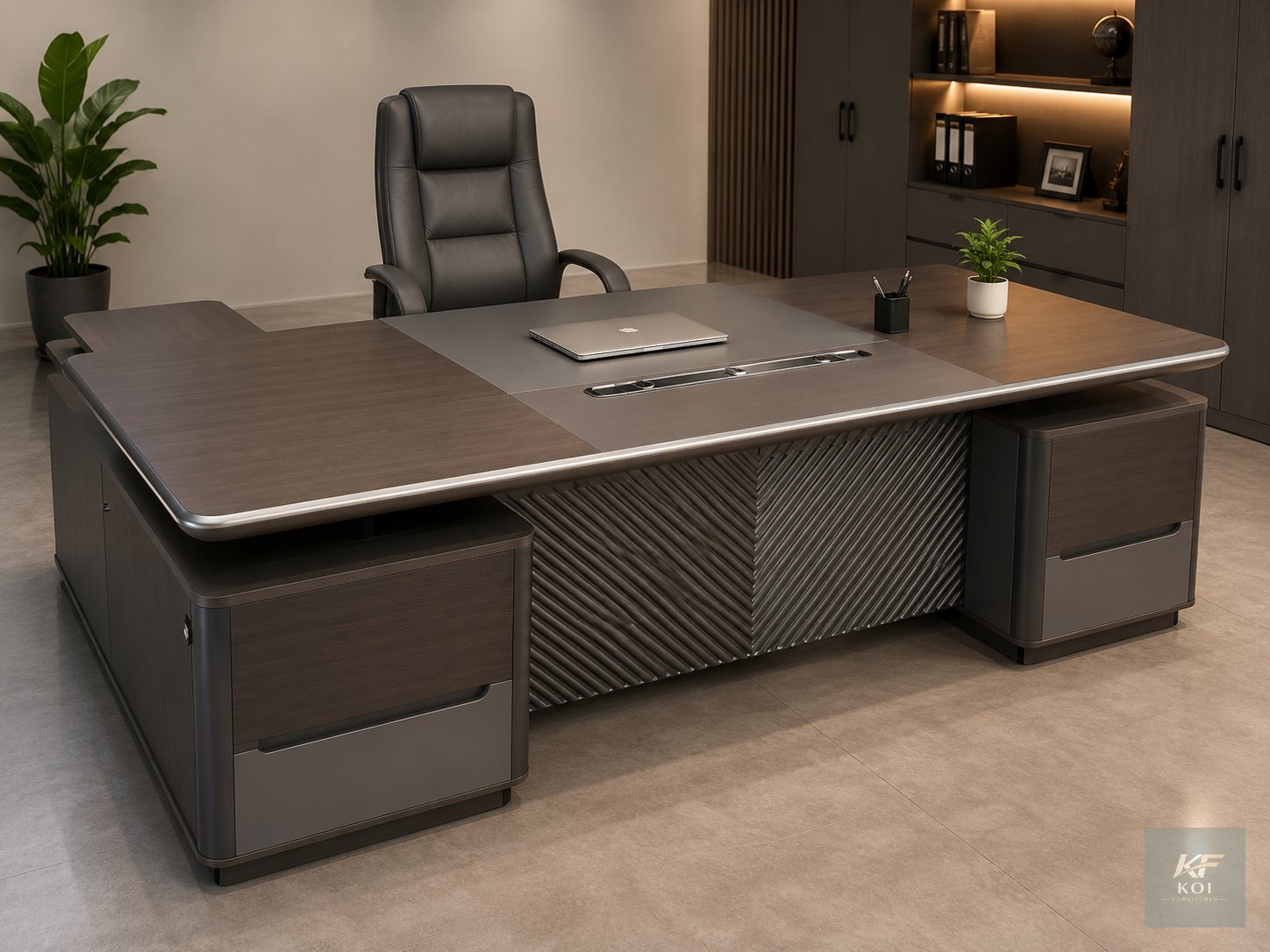 RAY 2.4m Modern Executive Office Desk, RAY executive office desk, RAY office desk, 2.4m executive office desk, 2.4-meter office desk, 240cm executive desk, modern executive office desk, executive offi