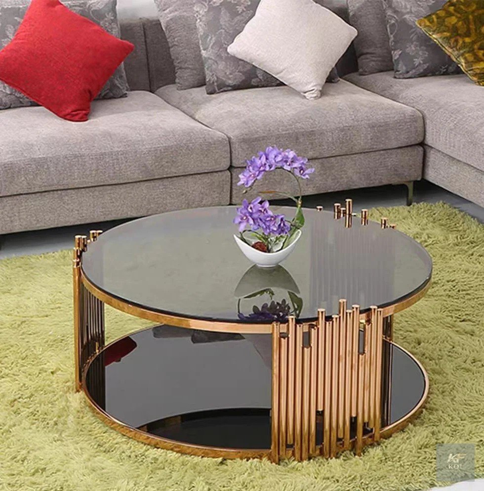 Round Glass Coffee Table Kenya, round glass coffee table, glass coffee table, modern glass coffee table, round center table, living room coffee table, tempered glass coffee table, contemporary coffee