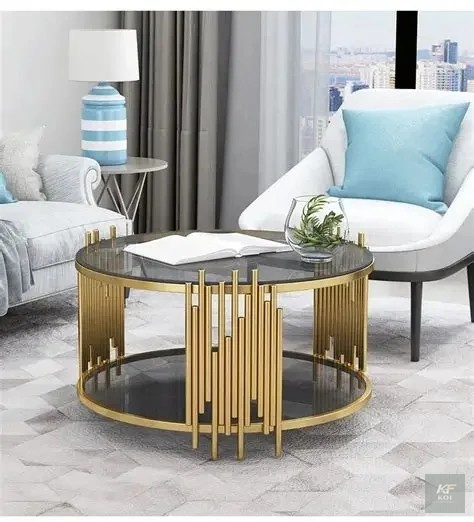 Round Glass Coffee Table Kenya, round glass coffee table, glass coffee table, modern glass coffee table, round center table, living room coffee table, tempered glass coffee table, contemporary coffee