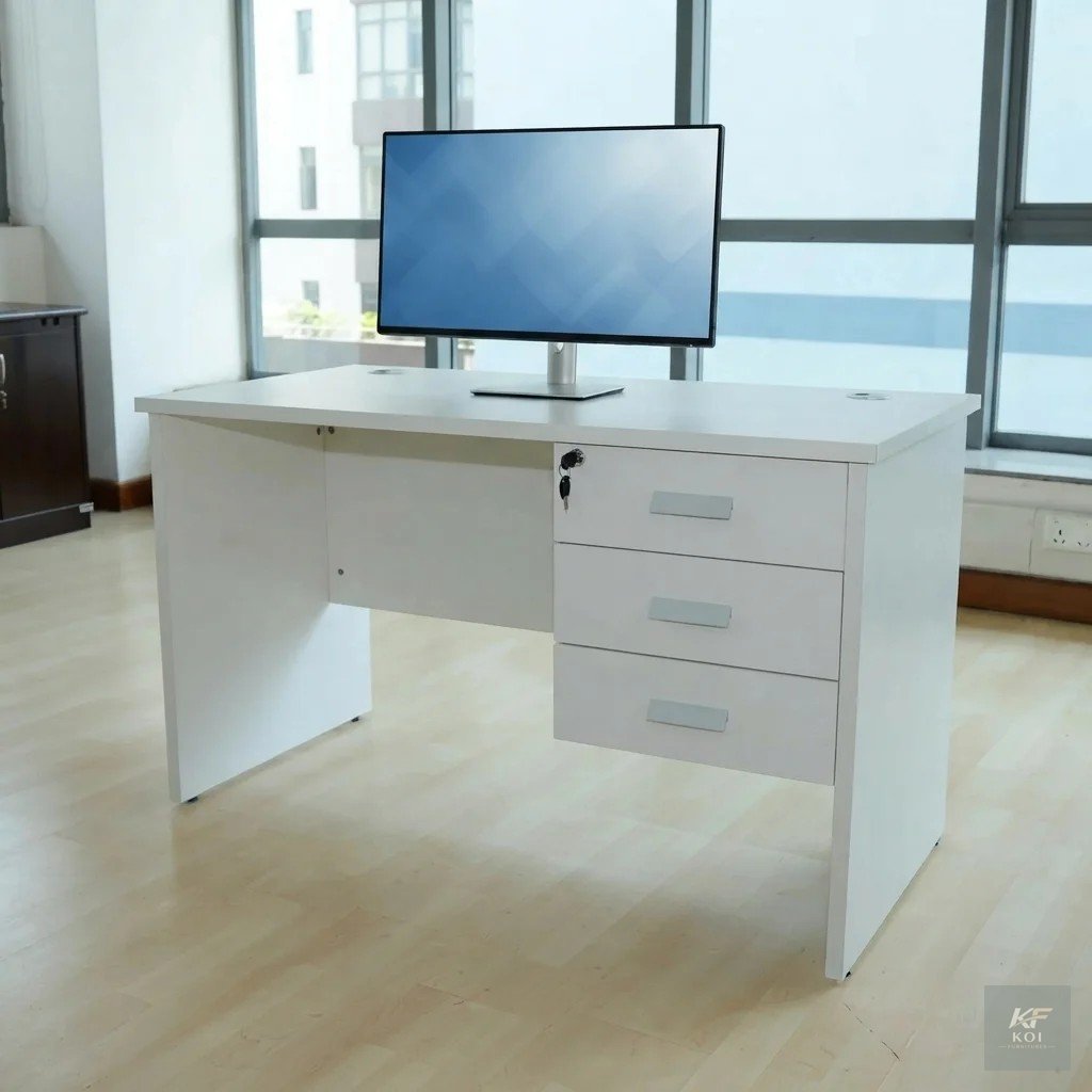 STEPH 1M Clerical Study Desk, 1M clerical study desk, clerical office desk, 1 meter office desk, modern study desk, office study desk, computer desk, writing desk, office workstation desk, staff offic