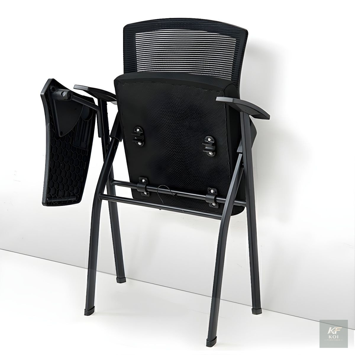 Students Foldable Training Office Seat, foldable training chair, student training chair, training room chair, foldable office seat, training chair with writing pad, lecture chair, classroom chair, sem