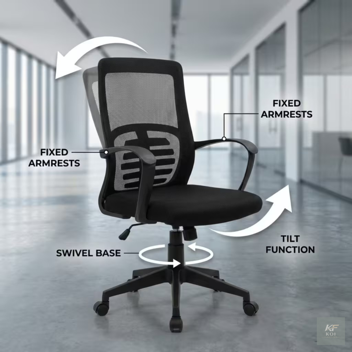 Swivel Ergonomic Office Task Chair, ergonomic task chair, swivel office chair, ergonomic office chair, office task chair, ergonomic desk chair, office desk chair, computer office chair, adjustable off