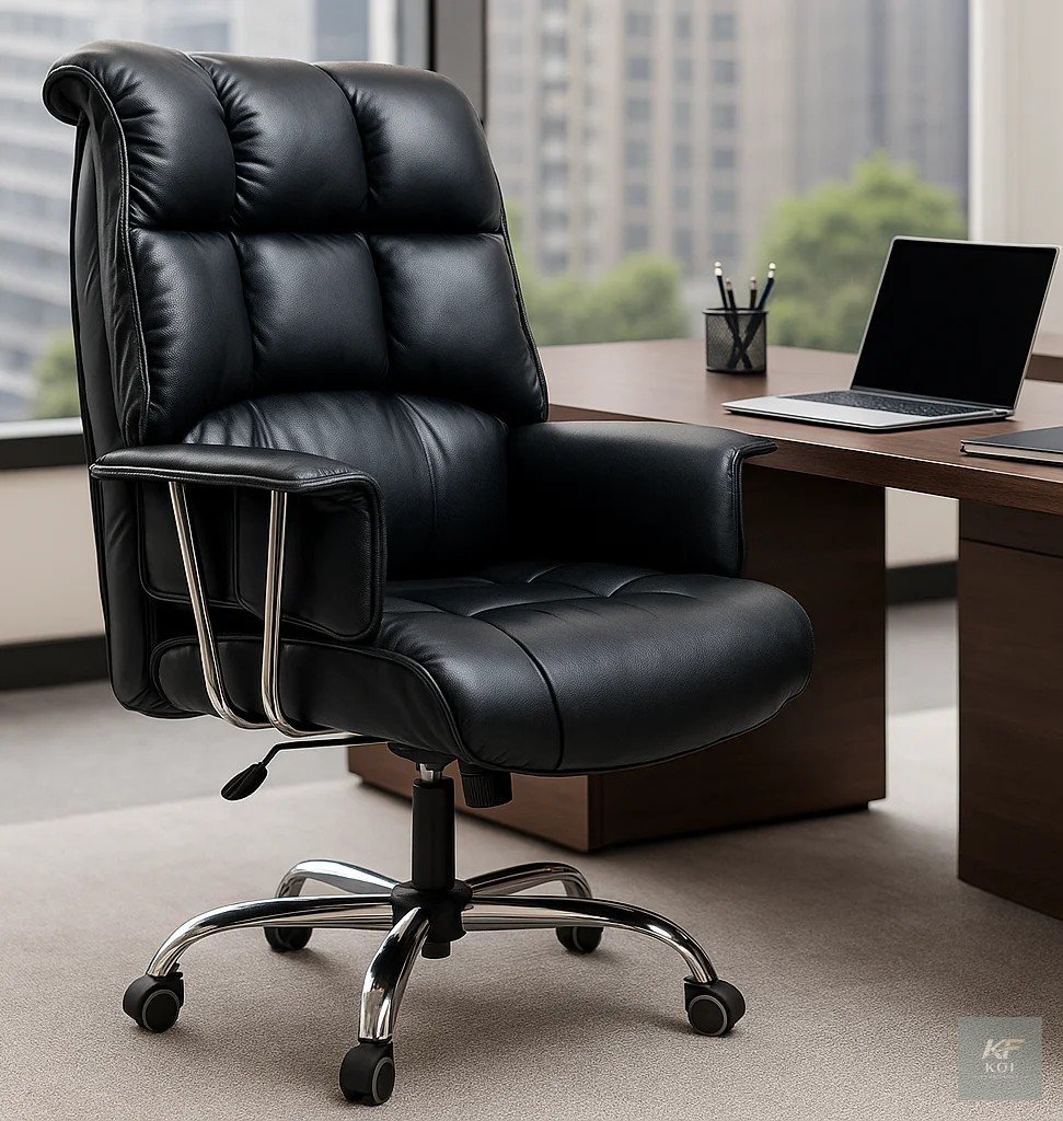 black leather executive office chair, black executive office chair, leather executive office chair, executive office chair, black leather office chair, ergonomic executive chair, luxury office chair,