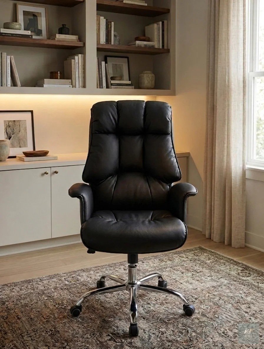 black leather executive office chair, black executive office chair, leather executive office chair, executive office chair, black leather office chair, ergonomic executive chair, luxury office chair,
