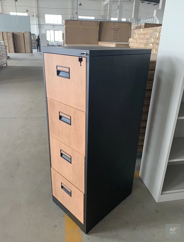 Industrial-Style 4-Drawer Vertical Filing Cabinet 5