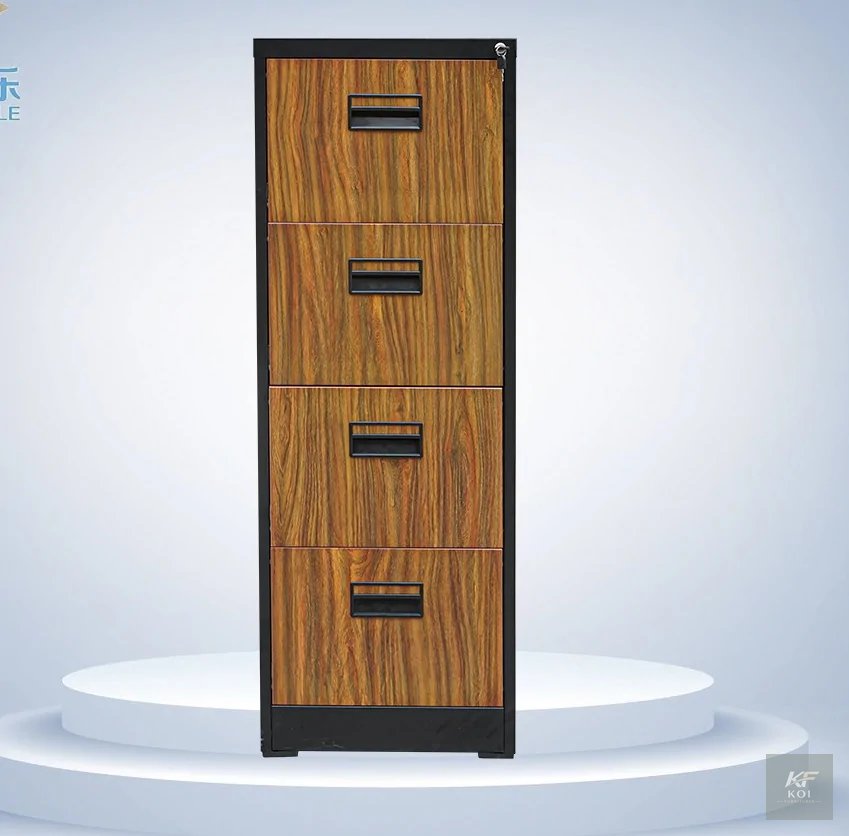 Industrial-Style 4-Drawer Vertical Filing Cabinet 7