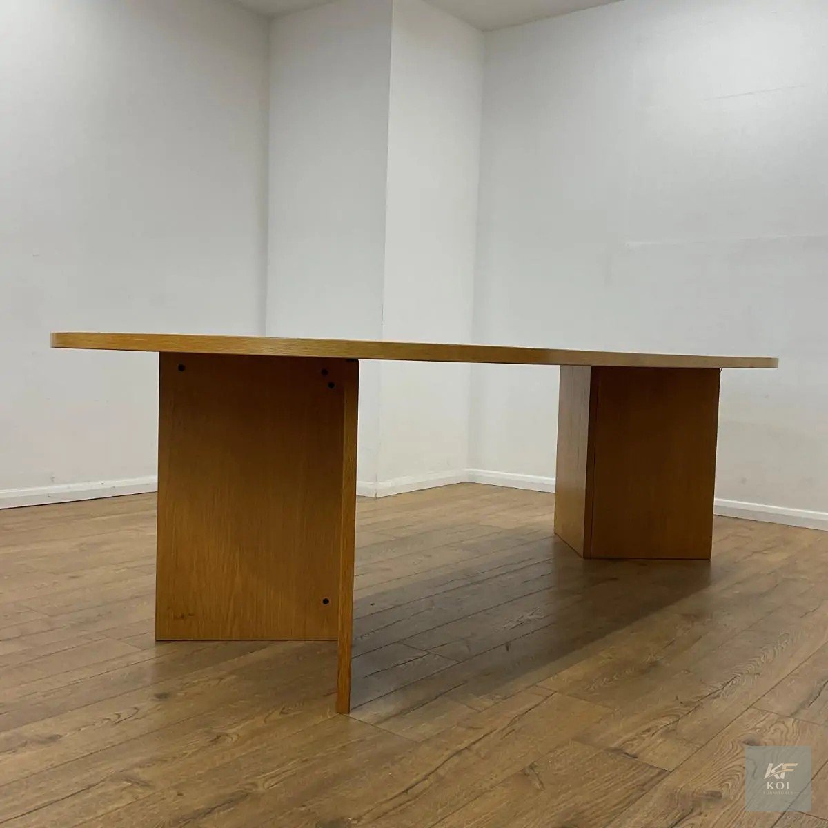 light oak 2.4-meter conference table, 2.4M conference table, light oak conference table, office conference table, boardroom table, meeting room table, executive conference table, office meeting table,