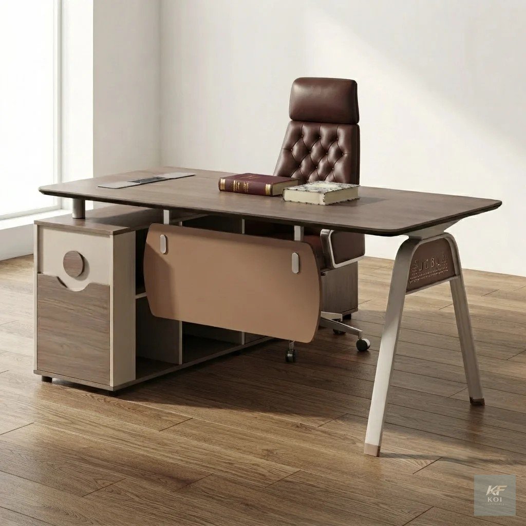 modern 1.8M Manager's Desk, 1.8M manager's desk, modern manager desk, executive office desk, manager office desk, 1.8M office desk, executive office table, wooden office desk, office workstation desk,