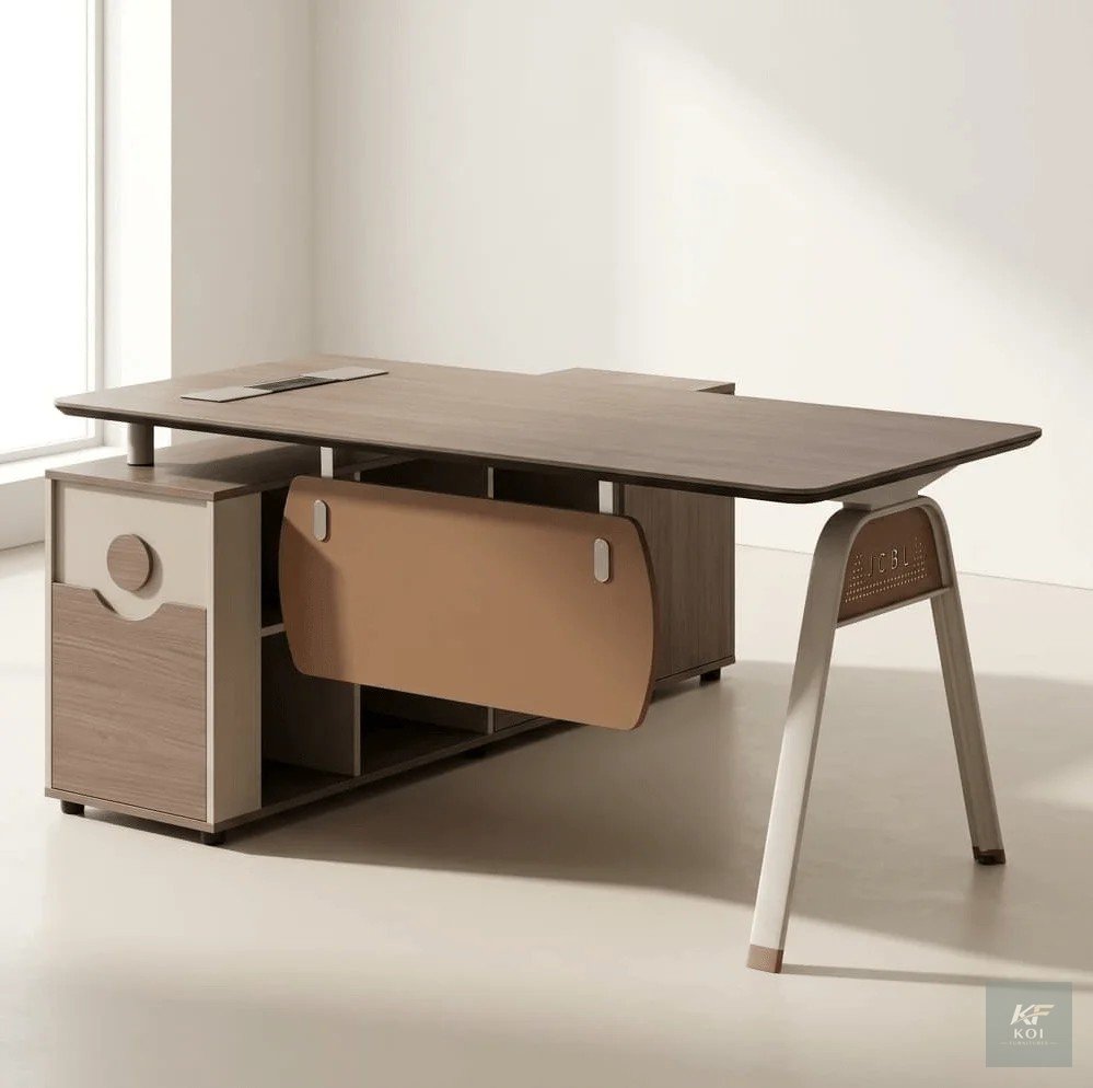 modern 1.8M Manager's Desk, 1.8M manager's desk, modern manager desk, executive office desk, manager office desk, 1.8M office desk, executive office table, wooden office desk, office workstation desk,