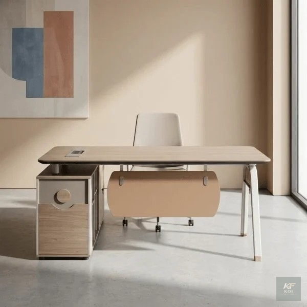 modern 1.8M Manager's Desk, 1.8M manager's desk, modern manager desk, executive office desk, manager office desk, 1.8M office desk, executive office table, wooden office desk, office workstation desk,