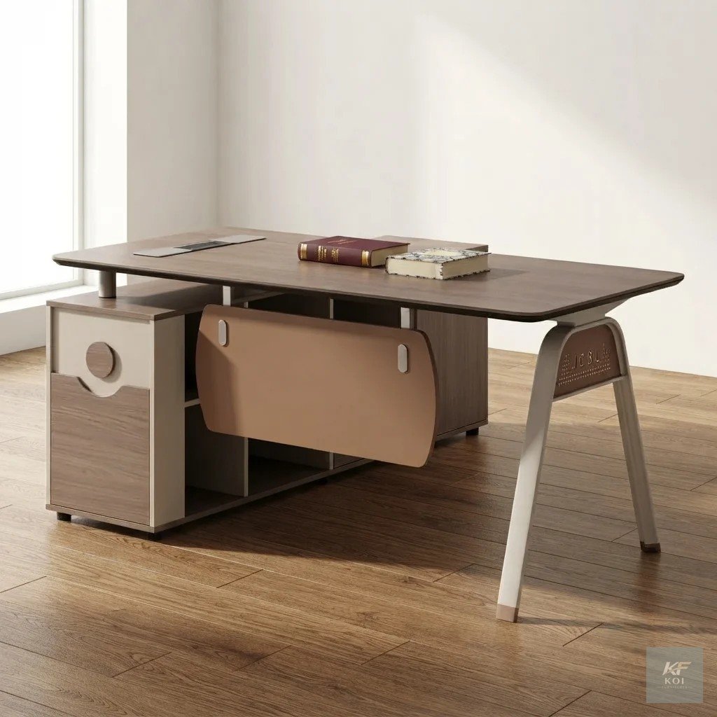modern 1.8M Manager's Desk, 1.8M manager's desk, modern manager desk, executive office desk, manager office desk, 1.8M office desk, executive office table, wooden office desk, office workstation desk,