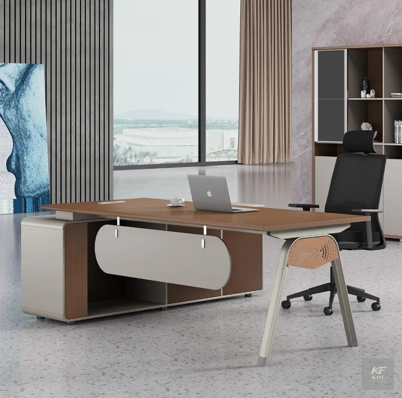 modern 1.8M Manager's Desk, 1.8M manager's desk, modern manager desk, executive office desk, manager office desk, 1.8M office desk, executive office table, wooden office desk, office workstation desk,