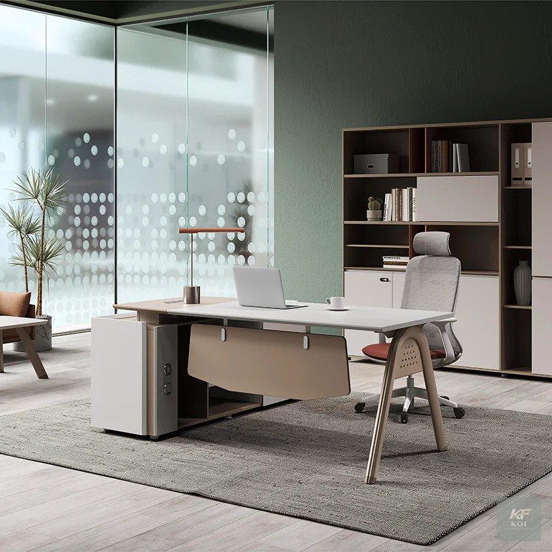 modern 1.8M Manager's Desk, 1.8M manager's desk, modern manager desk, executive office desk, manager office desk, 1.8M office desk, executive office table, wooden office desk, office workstation desk,