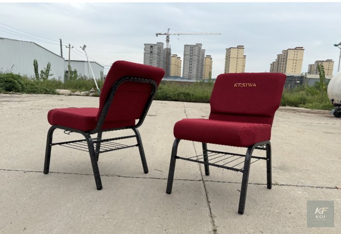 red WENDO church chair, red church chair, WENDO church chair, church seating chair, church hall chair, religious seating chair, worship chair, sanctuary chair, stackable church chair, event chair, con