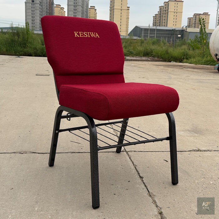red WENDO church chair, red church chair, WENDO church chair, church seating chair, church hall chair, religious seating chair, worship chair, sanctuary chair, stackable church chair, event chair, con