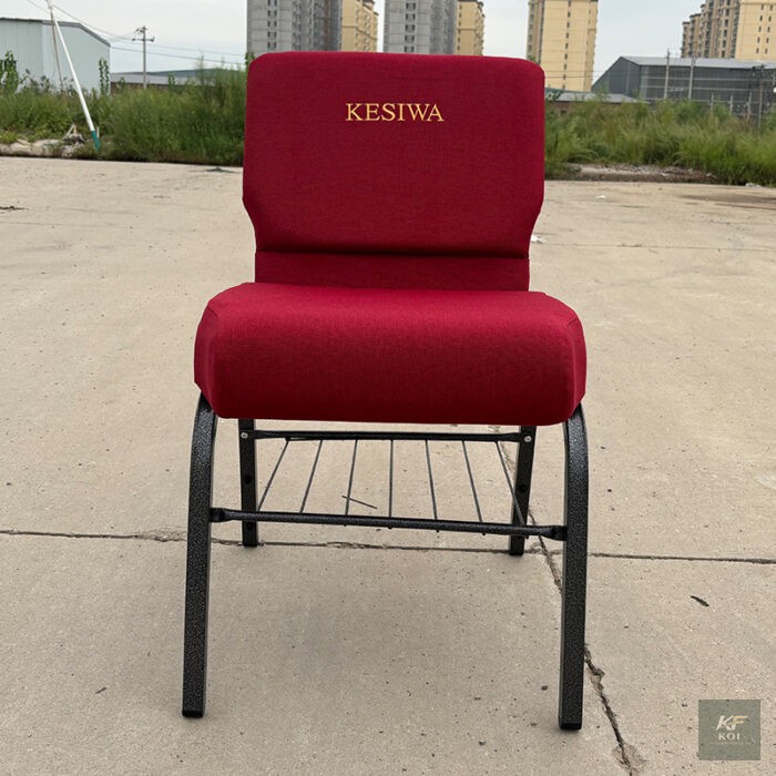 red WENDO church chair, red church chair, WENDO church chair, church seating chair, church hall chair, religious seating chair, worship chair, sanctuary chair, stackable church chair, event chair, con