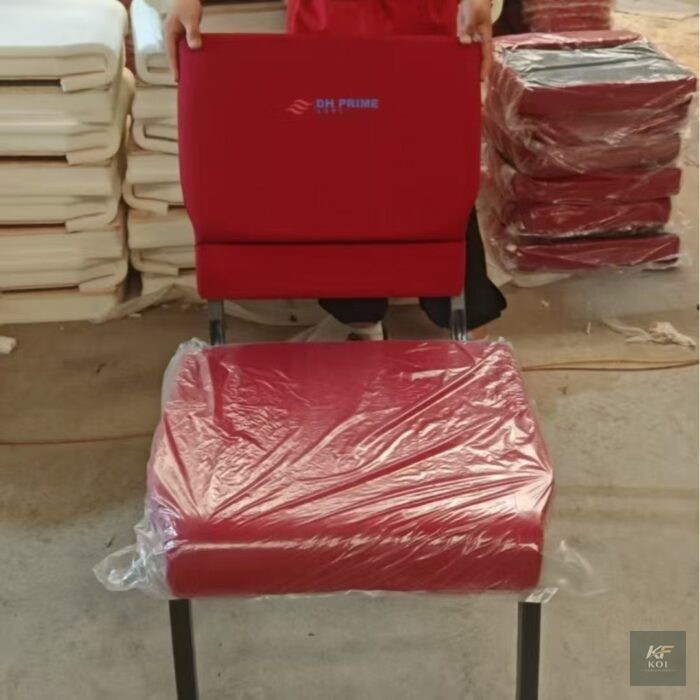 red WENDO church chair, red church chair, WENDO church chair, church seating chair, church hall chair, religious seating chair, worship chair, sanctuary chair, stackable church chair, event chair, con