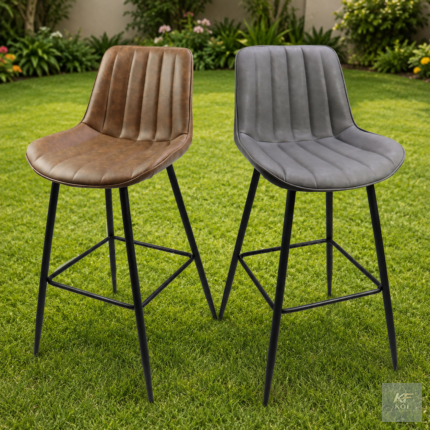 Vinta Grey Leather Barstool, Vinta barstool, grey leather barstool, grey leather bar stool, leather bar stool, modern bar stool, contemporary bar stool, grey bar stool, adjustable bar stool, swivel ba