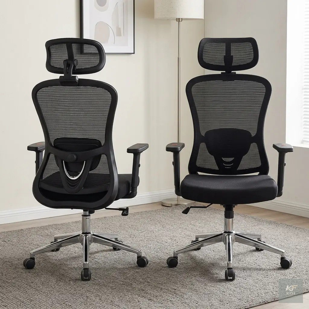 black high-back ergonomic mesh office chair, black ergonomic office chair, high-back mesh office chair, ergonomic mesh office chair, black mesh office chair, high-back ergonomic chair, breathable mesh