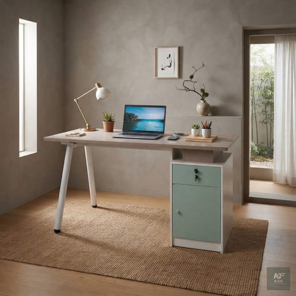 1.2 Meters Modern Home Office Teal Desk 2