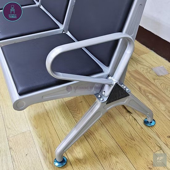 4-seater padded office reception link chair, 4-seater reception chair, 4-seater office reception chair, padded reception chair, linked office chairs, reception link chair, connected reception seating,