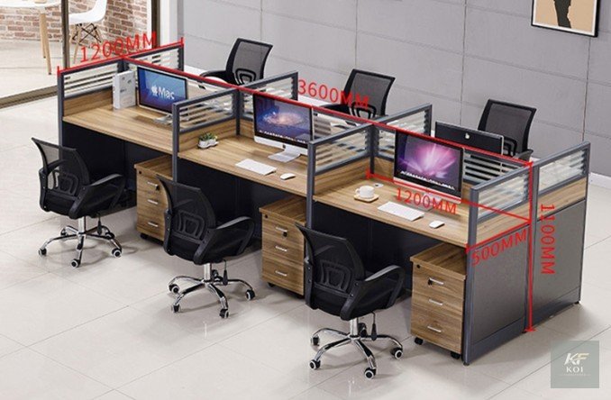 6-Way Modular Workstation